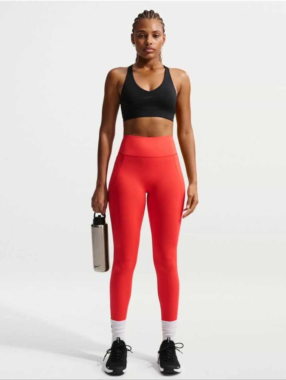 Nike Universa No Seam 7/8 Leggings - Light Crimson